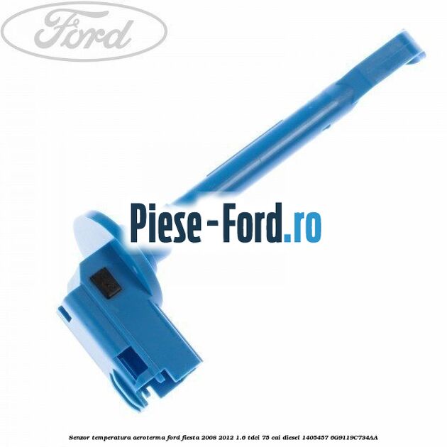 Senzor temperatura aeroterma Ford Fiesta 2008-2012 1.6 TDCi 75 cai diesel