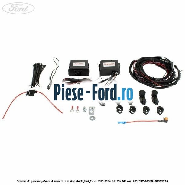 Senzori de parcare fata, cu 4 senzori in matte black Ford Focus 1998-2004 1.6 16V 100 cai  #9B59393C98