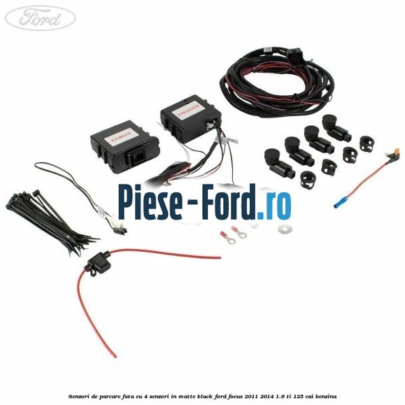 Senzori de parcare fata, cu 4 senzori in matte black Ford Focus 2011-2014 1.6 Ti 125 cai benzina