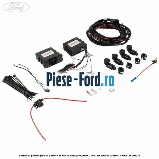 Senzori de parcare fata, cu 4 senzori in matte black Ford Fusion 1.3 60 cai benzina