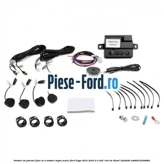 Senzori de parcare fata, cu 4 senzori in matte black Ford Kuga 2013-2016 2.0 TDCi 140 cai diesel