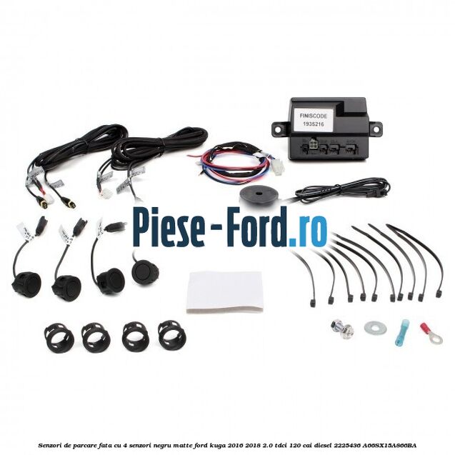 Senzori de parcare fata, cu 4 senzori in matte black Ford Kuga 2016-2018 2.0 TDCi 120 cai diesel