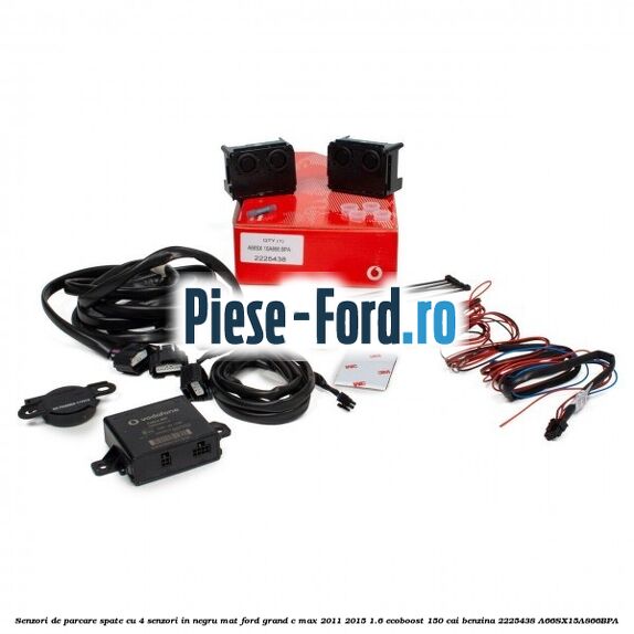 Senzori de parcare fata, cu 4 senzori in matte black Ford Grand C-Max 2011-2015 1.6 EcoBoost 150 cai benzina