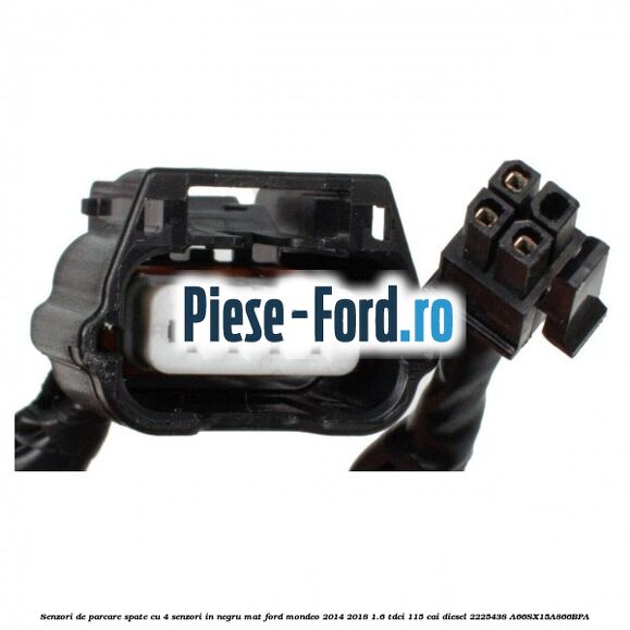 Senzori de parcare spate, cu 4 senzori in negru mat Ford Mondeo 2014-2018 1.6 TDCi 115 cai diesel #92D34F629B
