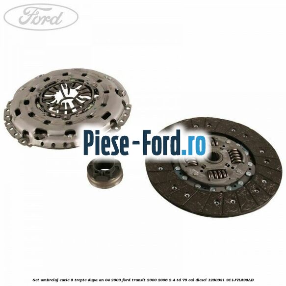 Set ambreiaj cutie 5 trepte dupa an 04/2003 Ford Transit 2000-2006 2.4 TD 75 cai diesel #38FE2E410C