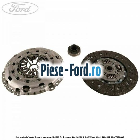 Set ambreiaj cutie 5 trepte dupa an 04/2003 Ford Transit 2000-2006 2.4 TD 75 cai diesel #38FE2E410C