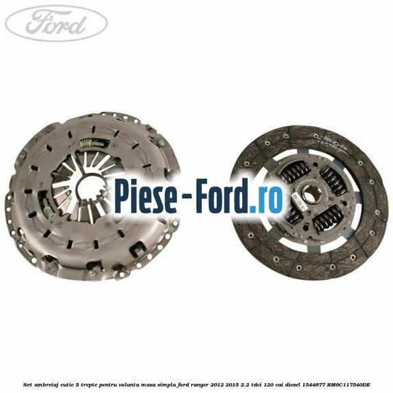 Set ambreiaj cutie 5 trepte pentru volanta masa simpla Ford Ranger 2012-2015 2.2 TDCi 120 cai diesel #EC67180A95