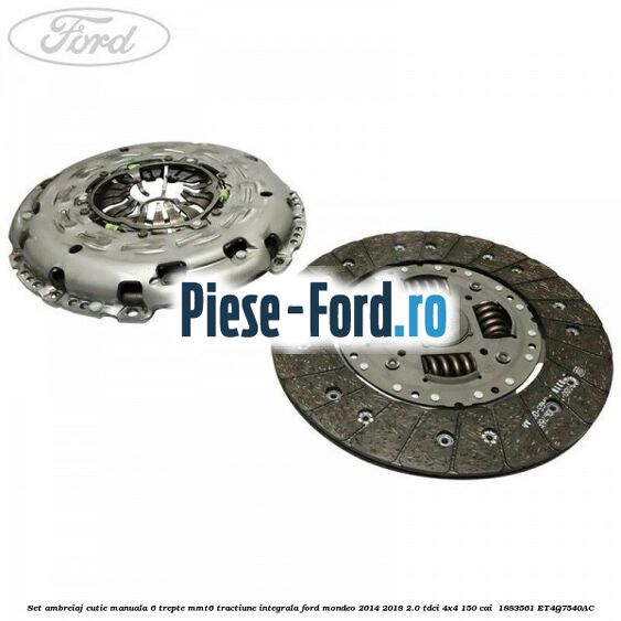 Set ambreiaj, cutie manuala 6 trepte MMT6 tractiune integrala Ford Mondeo 2014-2018 2.0 TDCi 4x4 150 cai  #D30AC94E7A