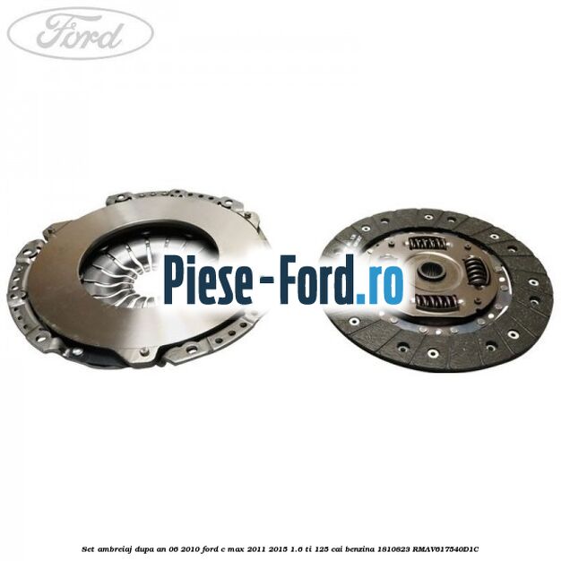 Set ambreiaj dupa an 06/2010 Ford C-Max 2011-2015 1.6 Ti 125 cai benzina #BE17CCADB4