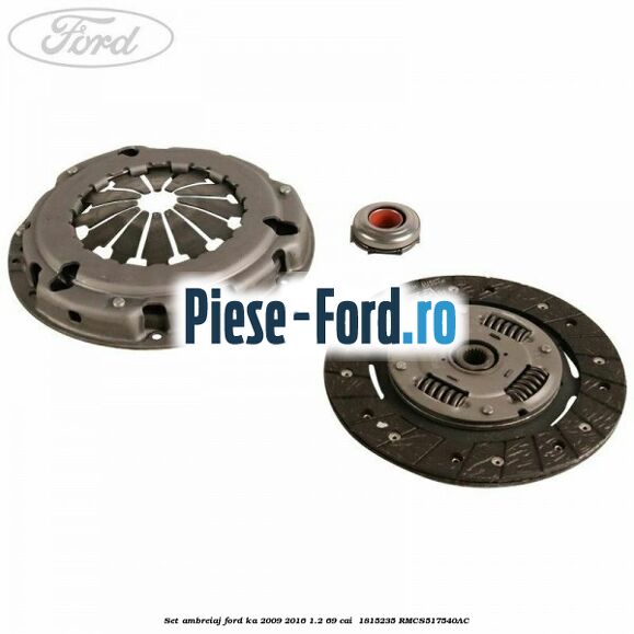 Set ambreiaj Ford Ka 2009-2016 1.2 69 cai  #D71C981692