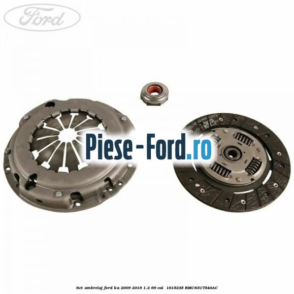 Set ambreiaj Ford Ka 2009-2016 1.2 69 cai  #D71C981692
