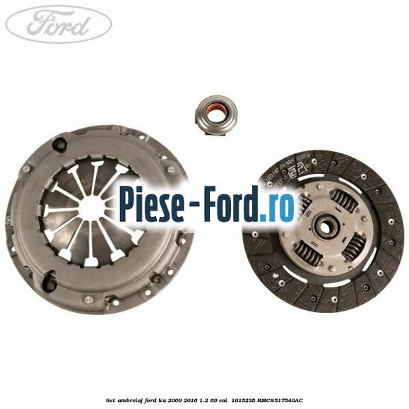 Set ambreiaj Ford Ka 2009-2016 1.2 69 cai  #D71C981692