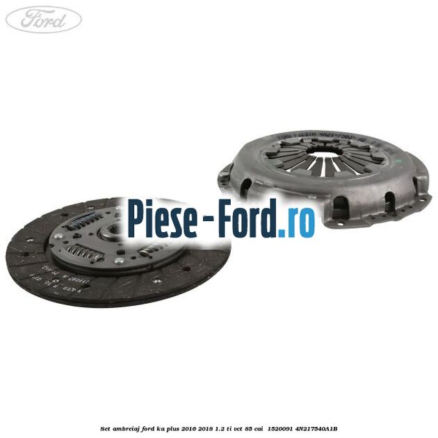 Set ambreiaj Ford Ka plus 2016-2018 1.2 Ti-VCT 85 cai  #324E070B0C