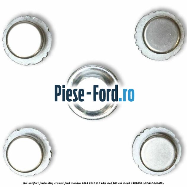 Set antifurt janta aliaj cromat Ford Mondeo 2014-2018 2.0 TDCi 4x4 180 cai diesel #6F35519135