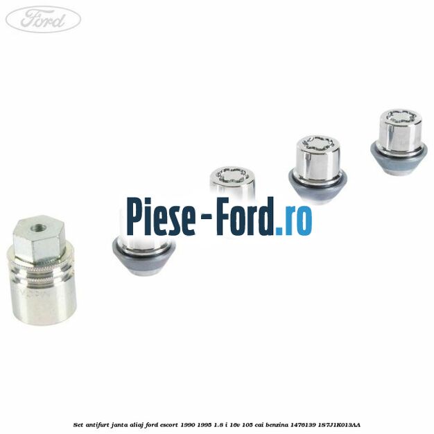 Set antifurt janta aliaj Ford Escort 1990-1995 1.8 i 16V 105 cai benzina #D9905EE067