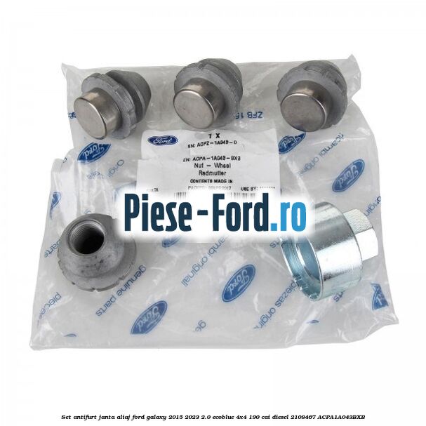 Set antifurt janta aliaj Ford Galaxy 2015-2023 2.0 EcoBlue 4x4 190 cai diesel #1887503148