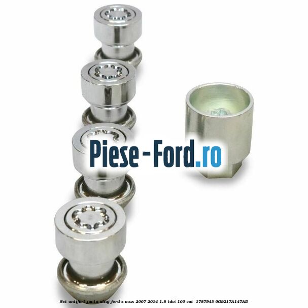 Set antifurt janta aliaj Ford S-Max 2007-2014 1.8 TDCi 100 cai  #4C42239BF7