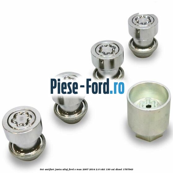 Set antifurt janta aliaj Ford S-Max 2007-2014 2.0 TDCi 130 cai #9726CB2B1E