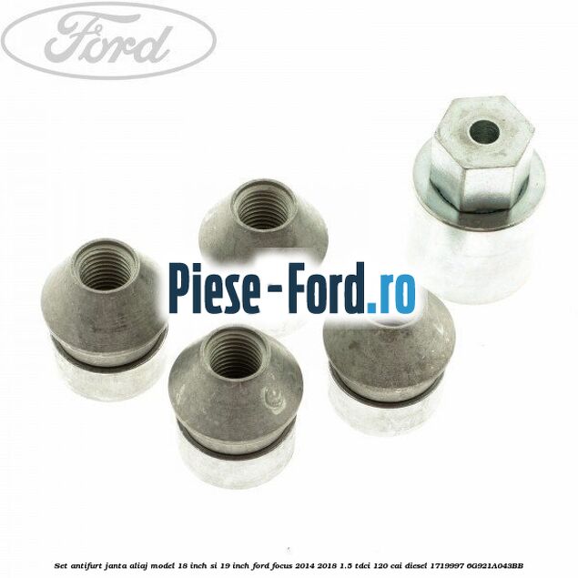 Set antifurt janta aliaj extra Ford Focus 2014-2018 1.5 TDCi 120 cai diesel