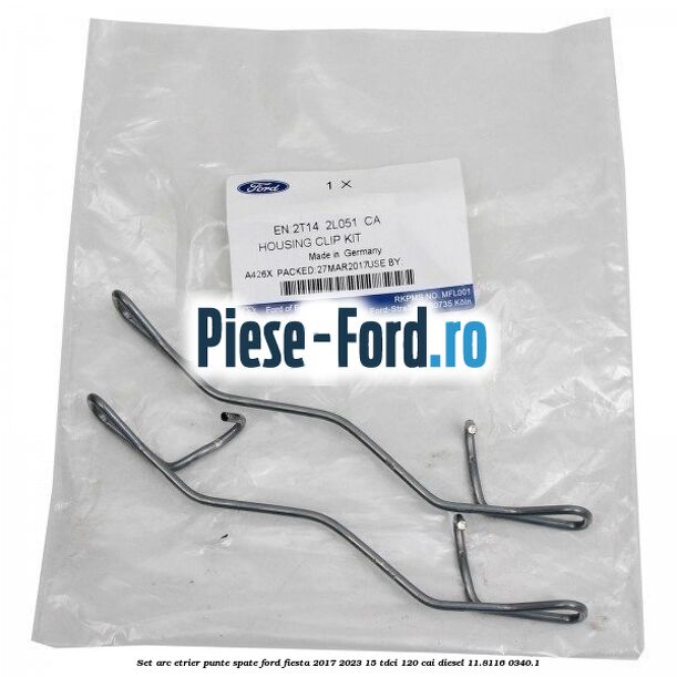 Set arc etrier punte spate Ford Fiesta 2017-2023 1.5 TDCi 120 cai #C9E659F357