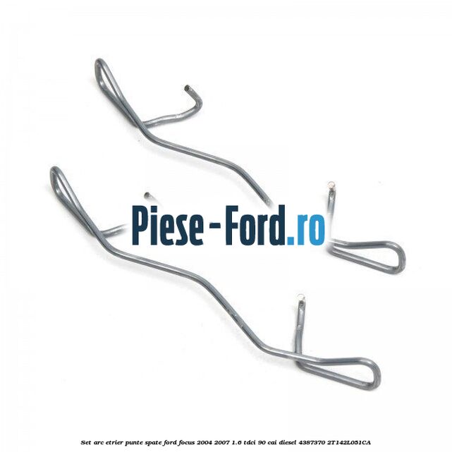 Set arc etrier punte spate Ford Focus 2004-2007 1.6 TDCi 90 cai diesel #22CED8402E