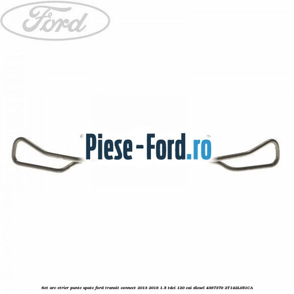 Set arc etrier punte spate Ford Transit Connect 2013-2018 1.5 TDCi 120 cai diesel #EF46DB7DB3