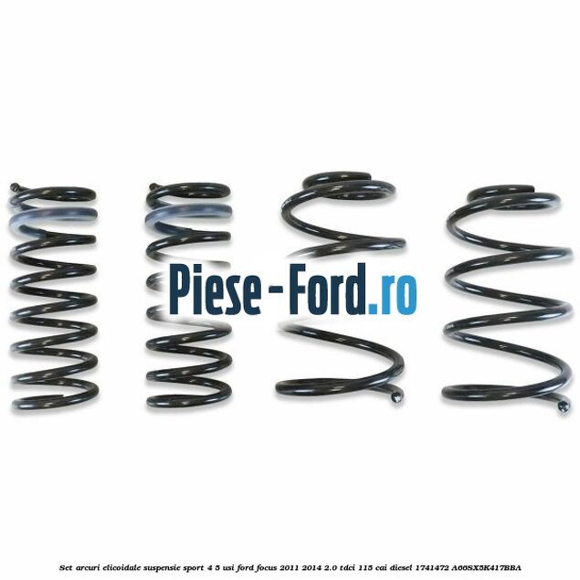Arc elicoidal punte spate combi Ford Focus 2011-2014 2.0 TDCi 115 cai diesel