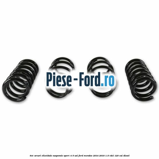 Set arcuri elicoidale suspensie sport 4/5 usi Ford Mondeo 2014-2018 1.5 TDCi 120 cai diesel
