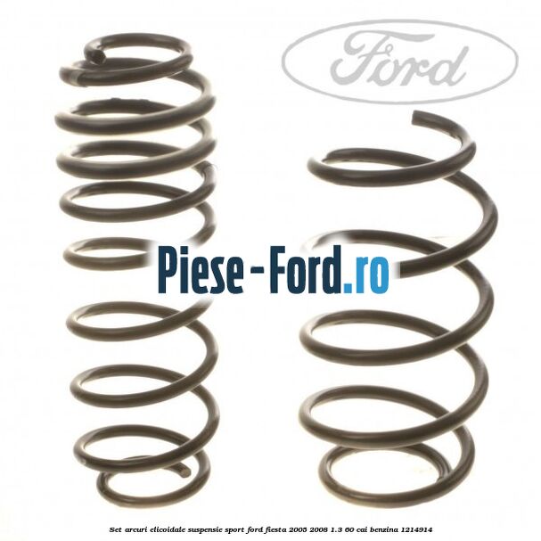 Set arcuri elicoidale suspensie sport Ford Fiesta 2005-2008 1.3 60 cai benzina