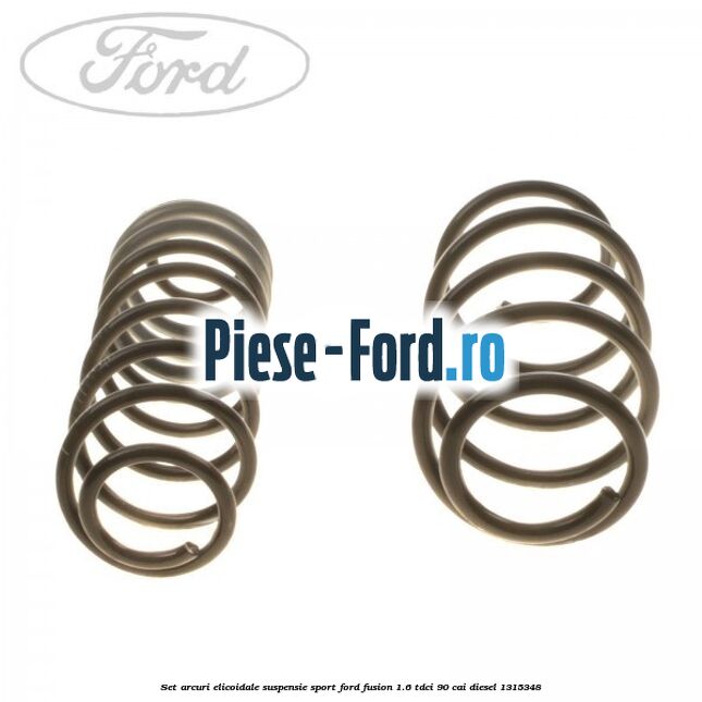 Set arcuri elicoidale suspensie sport Ford Fusion 1.6 TDCi 90 cai diesel