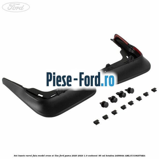 Set bavete noroi fata model Cross ST Line Ford Puma 2020-2023 1.0 EcoBoost 95 cai benzina #FECC7D0019
