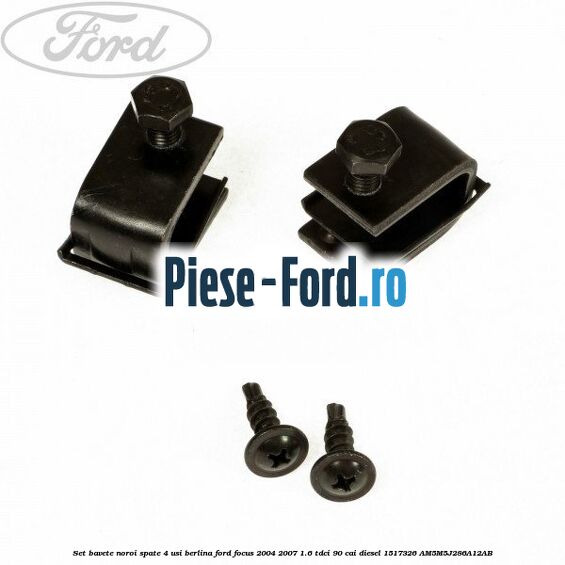 Set bavete noroi spate 4 usi berlina Ford Focus 2004-2007 1.6 TDCi 90 cai diesel #6168E70446
