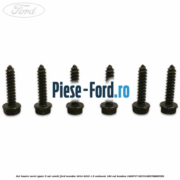 Set bavete noroi spate 5 usi combi Ford Mondeo 2014-2018 1.5 EcoBoost 160 cai benzina #7A99CFE9C4