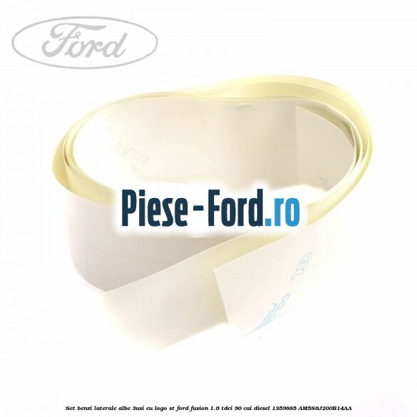 Set benzi laterale albe (3Usi), cu logo FORD Ford Fusion 1.6 TDCi 90 cai diesel