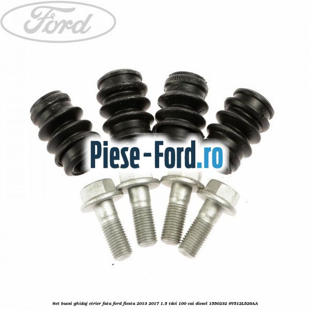 Set bucsi ghidaj etrier fata Ford Fiesta 2013-2017 1.5 TDCi 100 cai diesel #7F9895CF8B