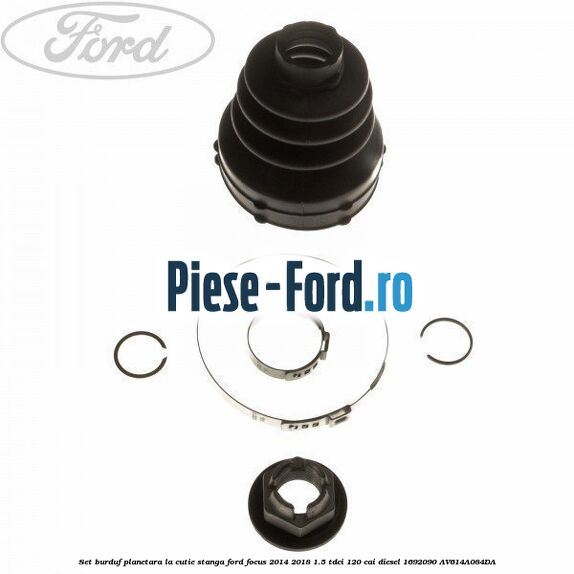 Set burduf planetara la cutie si roata stanga Ford Focus 2014-2018 1.5 TDCi 120 cai diesel