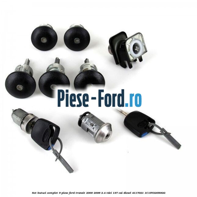 Set butuci complet 9 piese Ford Transit 2000-2006 2.4 TDCi 137 cai #5421C41B5E Set butuci complet 9 piese Ford Transit 2000-2006 2.4 TDCi 137 cai diesel #5421C41B5E
