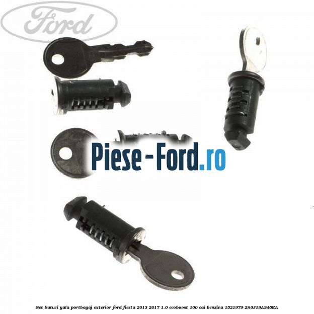 Set bare transversale 5 usi Ford Fiesta 2013-2017 1.0 EcoBoost 100 cai benzina