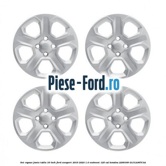 Set capace janta tabla 16 inch Ford EcoSport 2019-2023 1.0 EcoBoost 125 cai benzina #8055E8CDFE