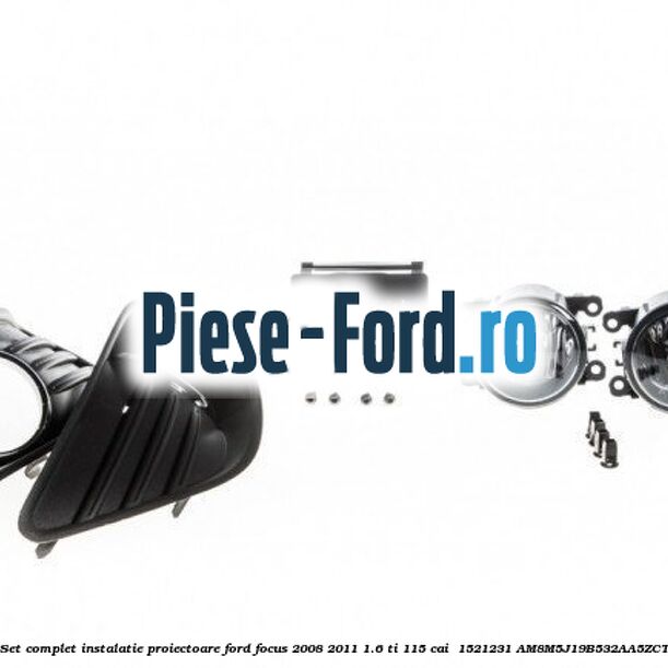 Set complet instalatie proiectoare Ford Focus 2008-2011 1.6 Ti 115 cai  #FDFAB882C3
