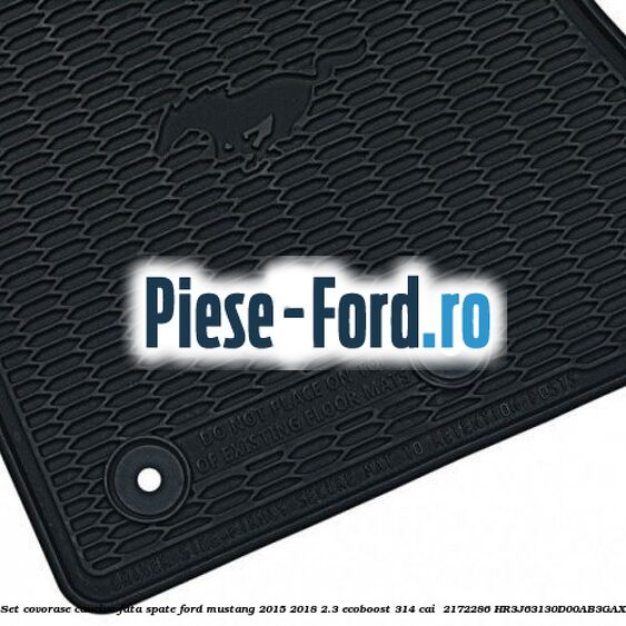 Set covorase cauciuc fata, spate Ford Mustang 2015-2018 2.3 EcoBoost 314 cai  #5D8141DABB