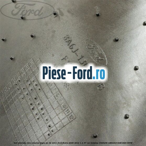 Set covorase fata, cauciuc dupa an 02/2011 Ford Fiesta 2008-2012 1.4 97 cai benzina #6C8228C346