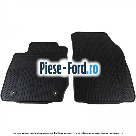 Set covorase fata, cauciuc dupa an 02/2011 Ford Fiesta 2013-2017 1.0 65 cai benzina #F94A03C964