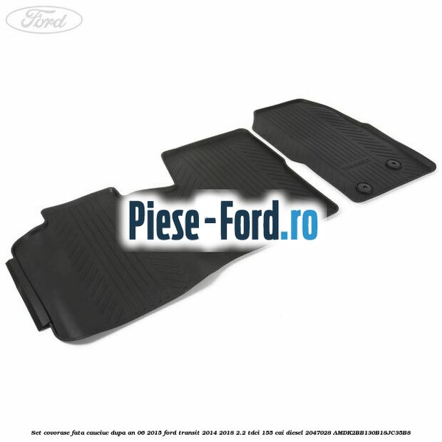 Set covorase fata, cauciuc dupa an 06/2015 Ford Transit 2014-2018 2.2 TDCi 155 cai diesel #0A2736CCD4