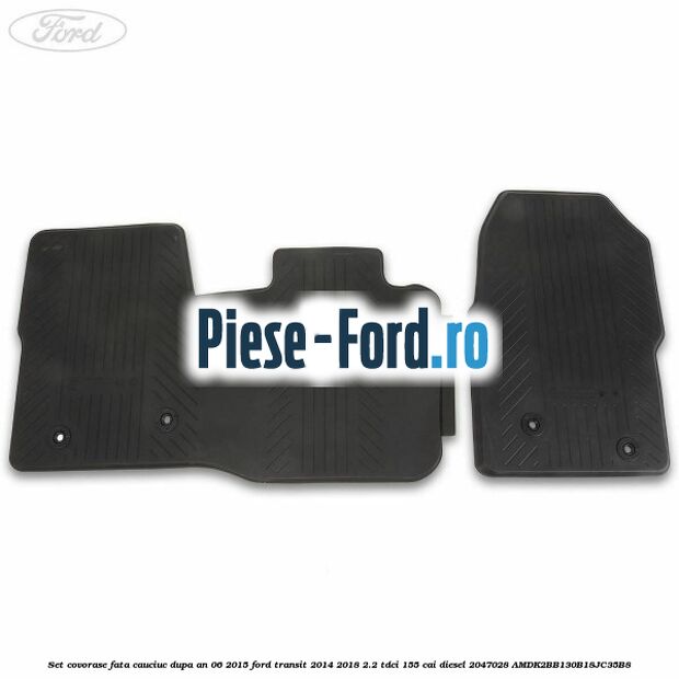 Set covorase fata, cauciuc dupa an 06/2015 Ford Transit 2014-2018 2.2 TDCi 155 cai diesel #0A2736CCD4