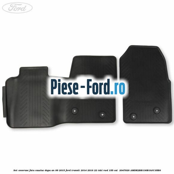 Set covorase fata, cauciuc dupa an 06/2015 Ford Transit 2014-2018 2.2 TDCi RWD 155 cai #3957825214