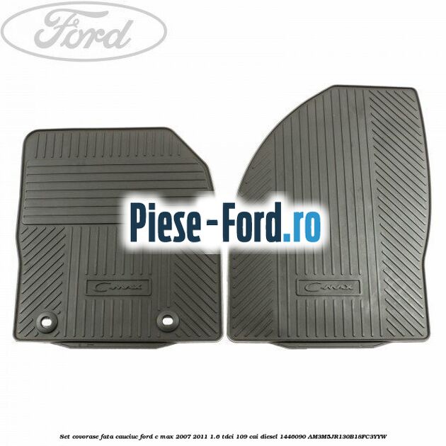 Set covorase fata spate mocheta negru Ford C-Max 2007-2011 1.6 TDCi 109 cai diesel