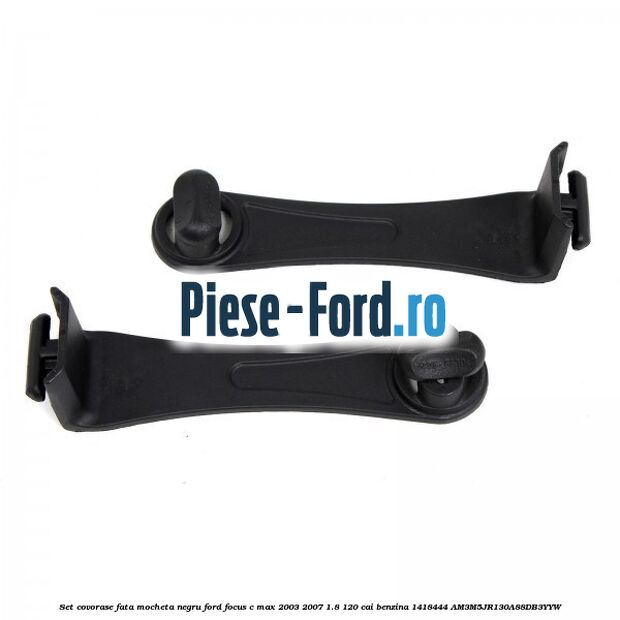 Set covorase fata mocheta negru Ford Focus C-Max 2003-2007 1.8 120 cai benzina #2979EAAE28