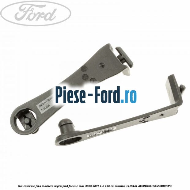 Set covorase fata mocheta negru Ford Focus C-Max 2003-2007 1.8 120 cai benzina #2979EAAE28