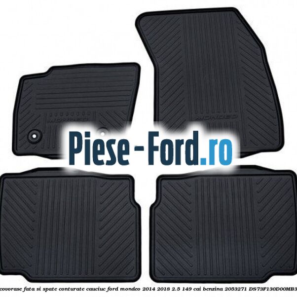 Set covorase fata si spate conturate, cauciuc Ford Mondeo 2014-2018 2.5 149 cai benzina #6430365D1E